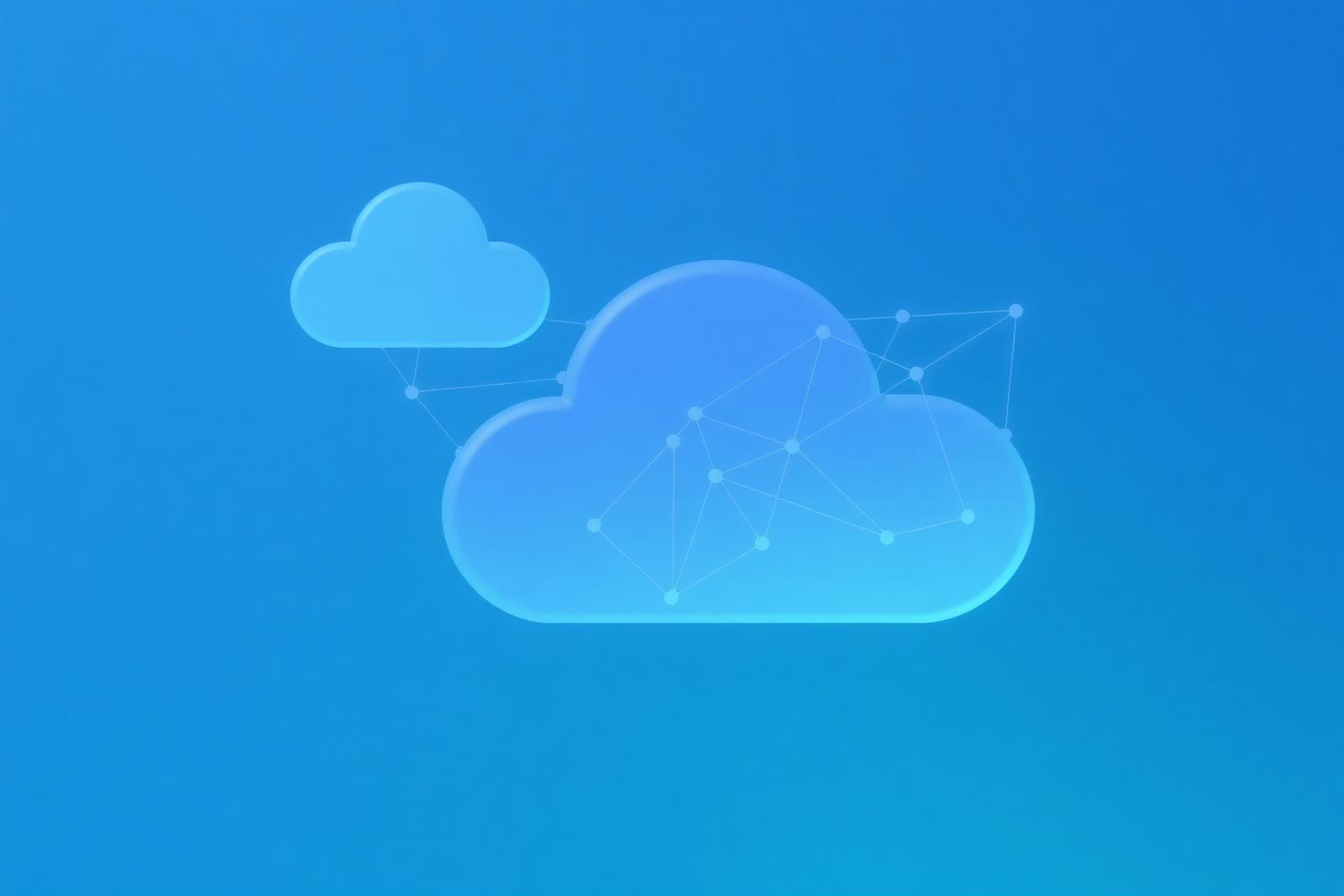 Cloud network illustration